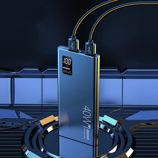 Digital Display Power Bank - Large Capacity, Real-Time % Readout - lifestyle photo