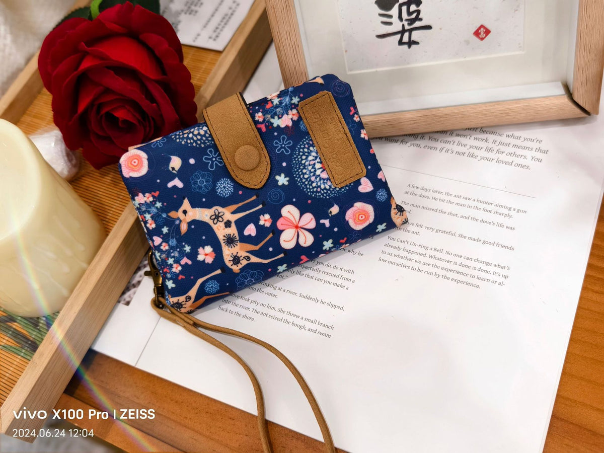 Tri-Fold Multi-Card Wallet - Printed Design - color options