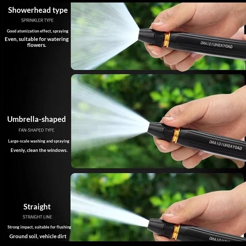 High-Pressure Car Wash Water Gun - Adjustable Spray Nozzle - back view