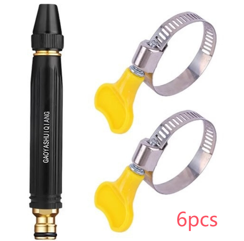 High-Pressure Car Wash Water Gun - Adjustable Spray Nozzle - in use