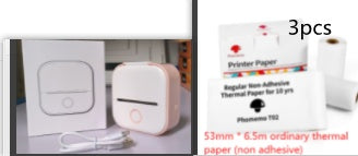 Mini Bluetooth Label & Photo Printer - Portable Thermal - side view