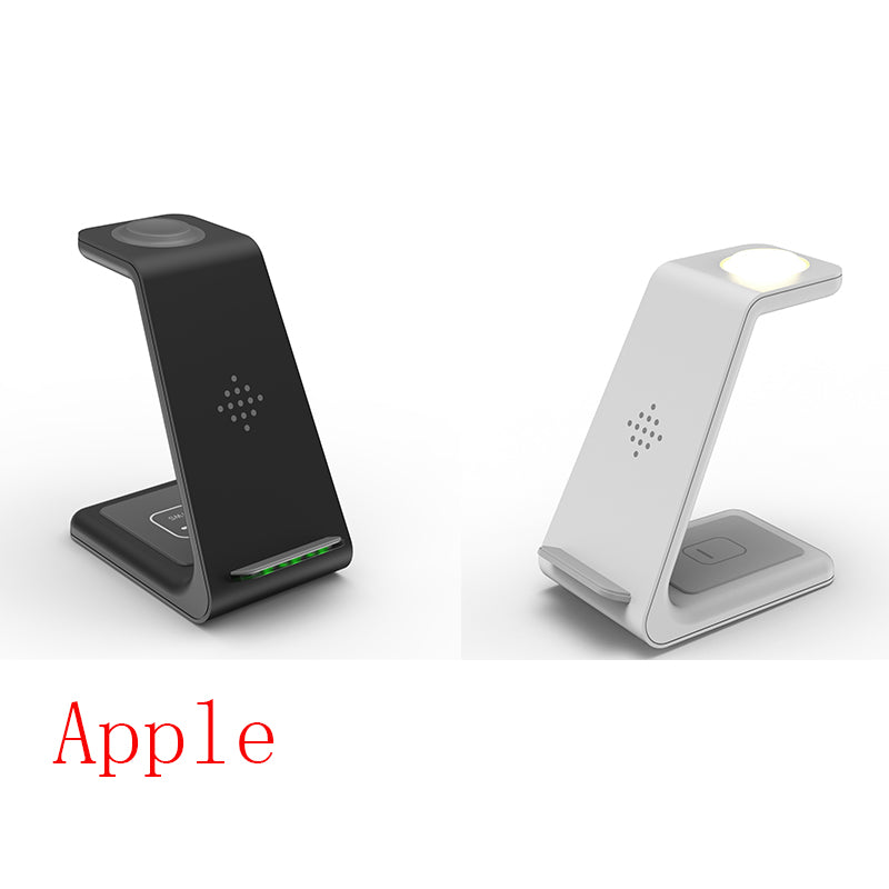 3-in-1 Wireless Charging Station - Phone, Watch & Earbuds Dock - front view