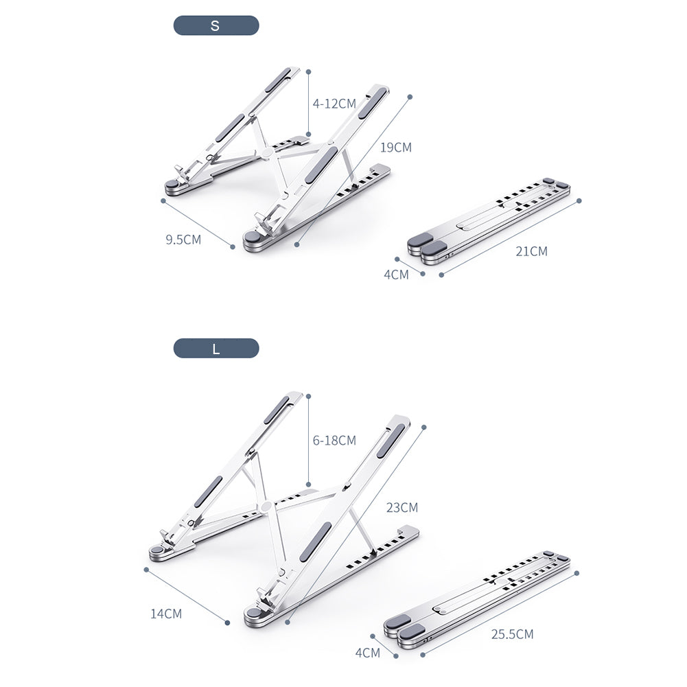 Portable Foldable Laptop Stand - Aluminum, Multi-Height - packaging