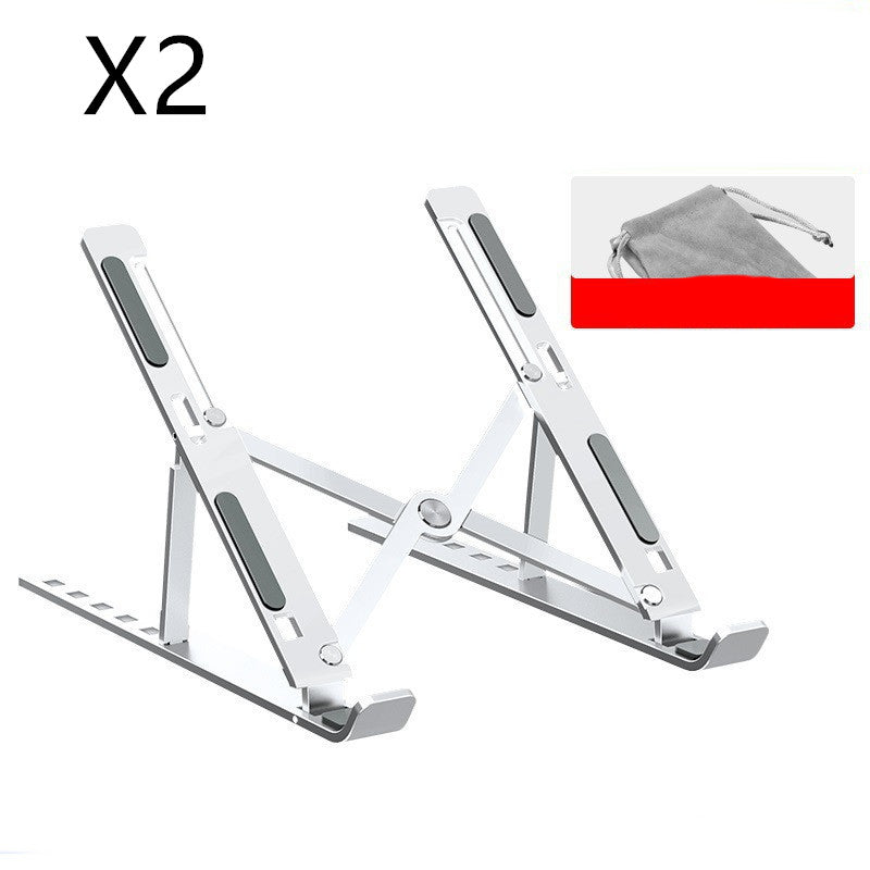 Aluminum Alloy Laptop Stand - Sturdy Ergonomic Riser - side view