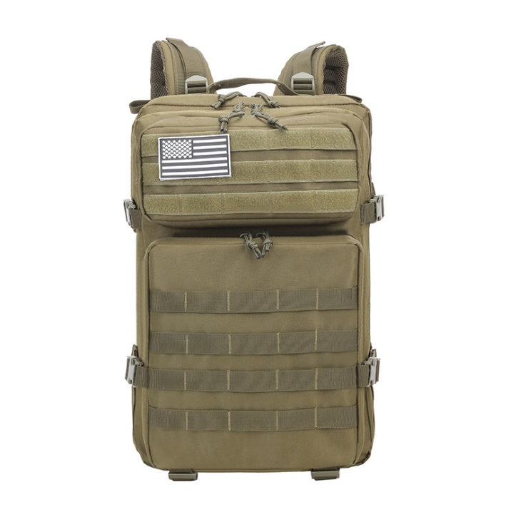Tactical Camo Travel Backpack - Rugged Outdoor & Sports Bag - side view