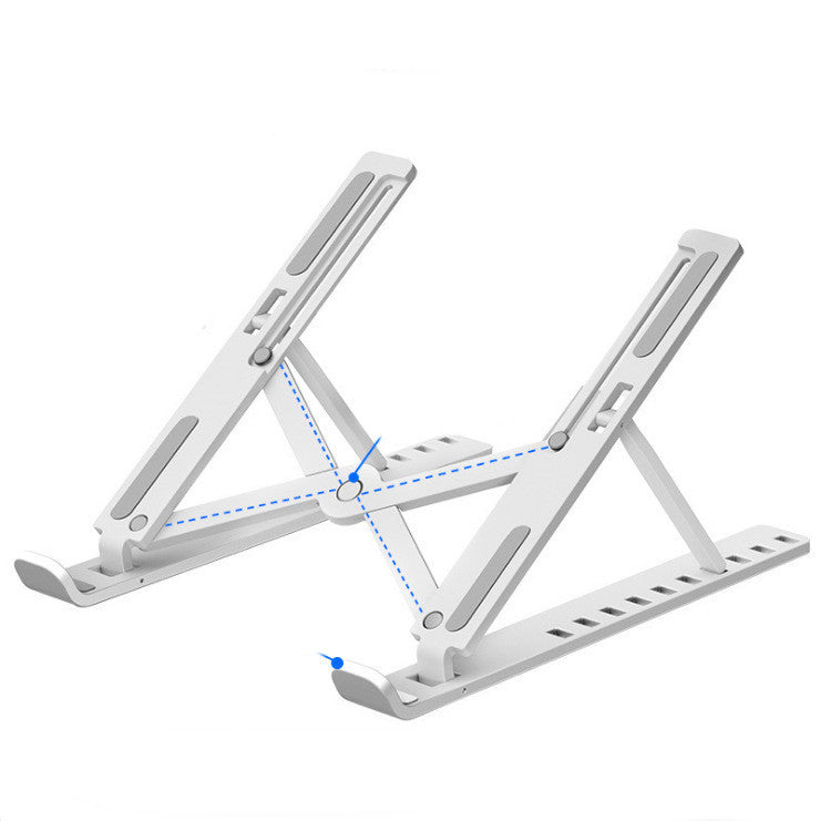 Aluminum Alloy Laptop Stand - Sturdy Ergonomic Riser - A Black - front view
