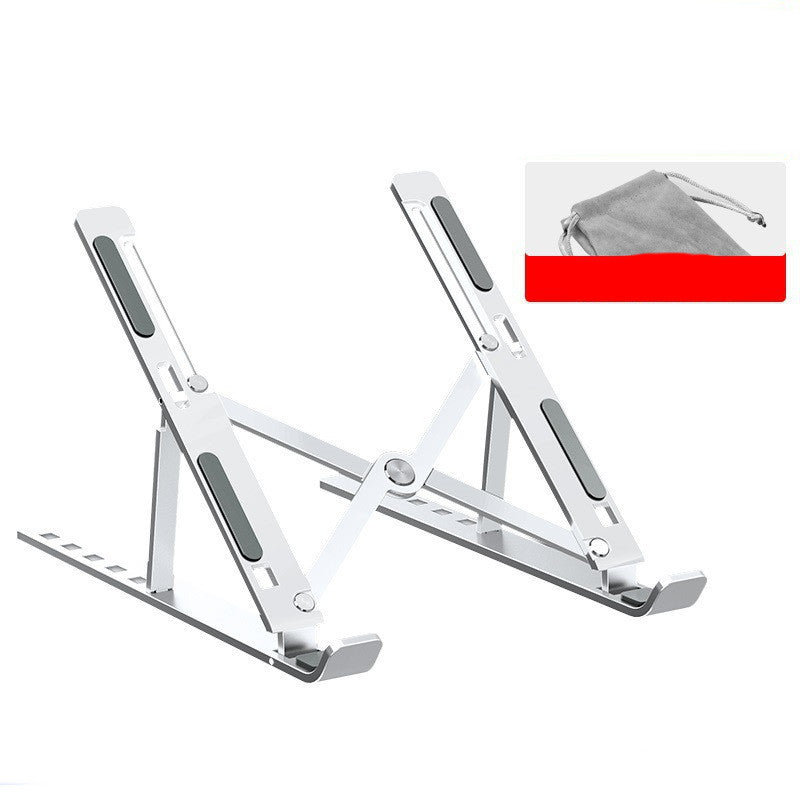 Aluminum Alloy Laptop Stand - Sturdy Ergonomic Riser - back view