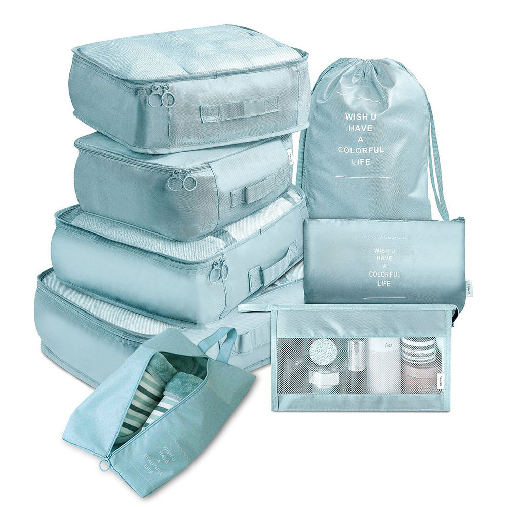 8-Piece Packing Cube Set - Travel Luggage Organizer - side view