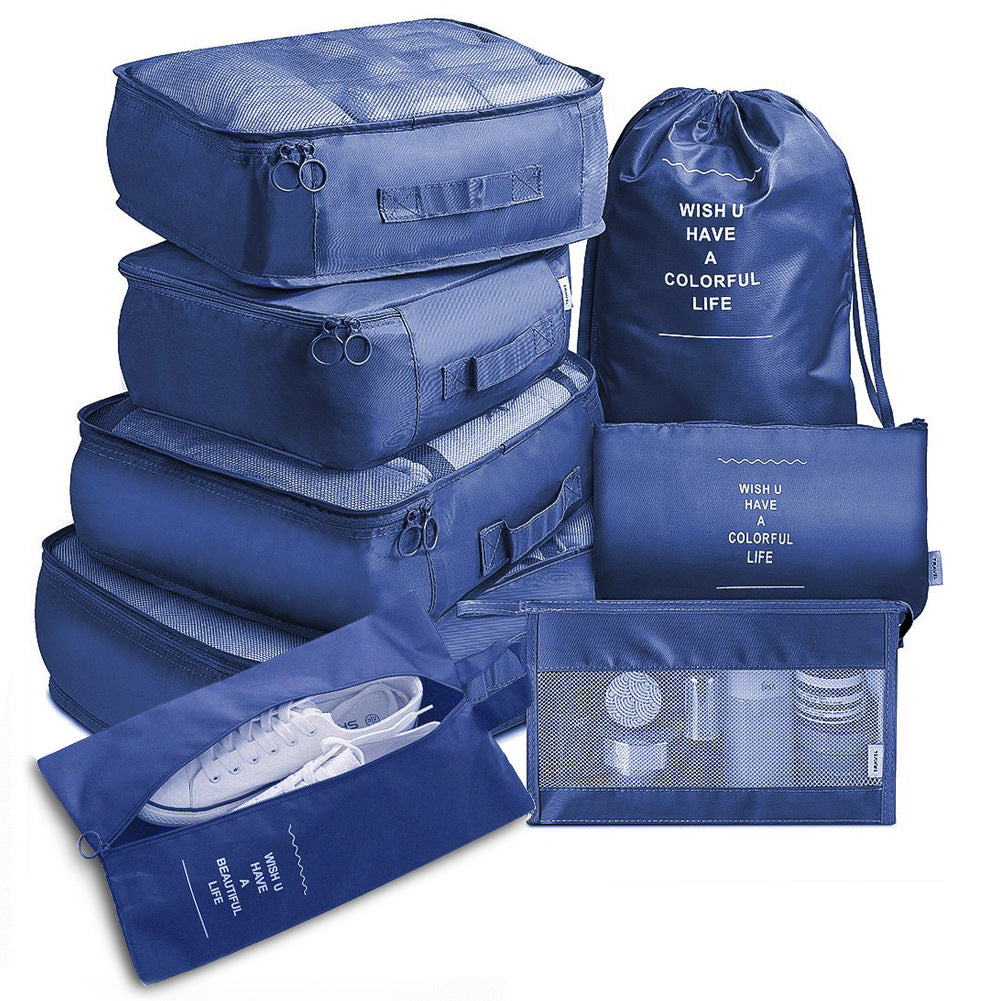 8-Piece Packing Cube Set - Travel Luggage Organizer - packaging