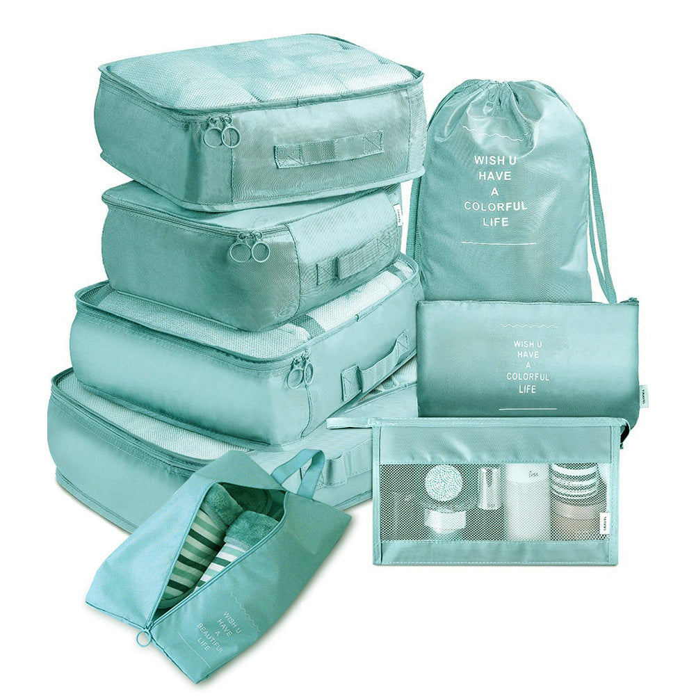 8-Piece Packing Cube Set - Travel Luggage Organizer - close-up detail
