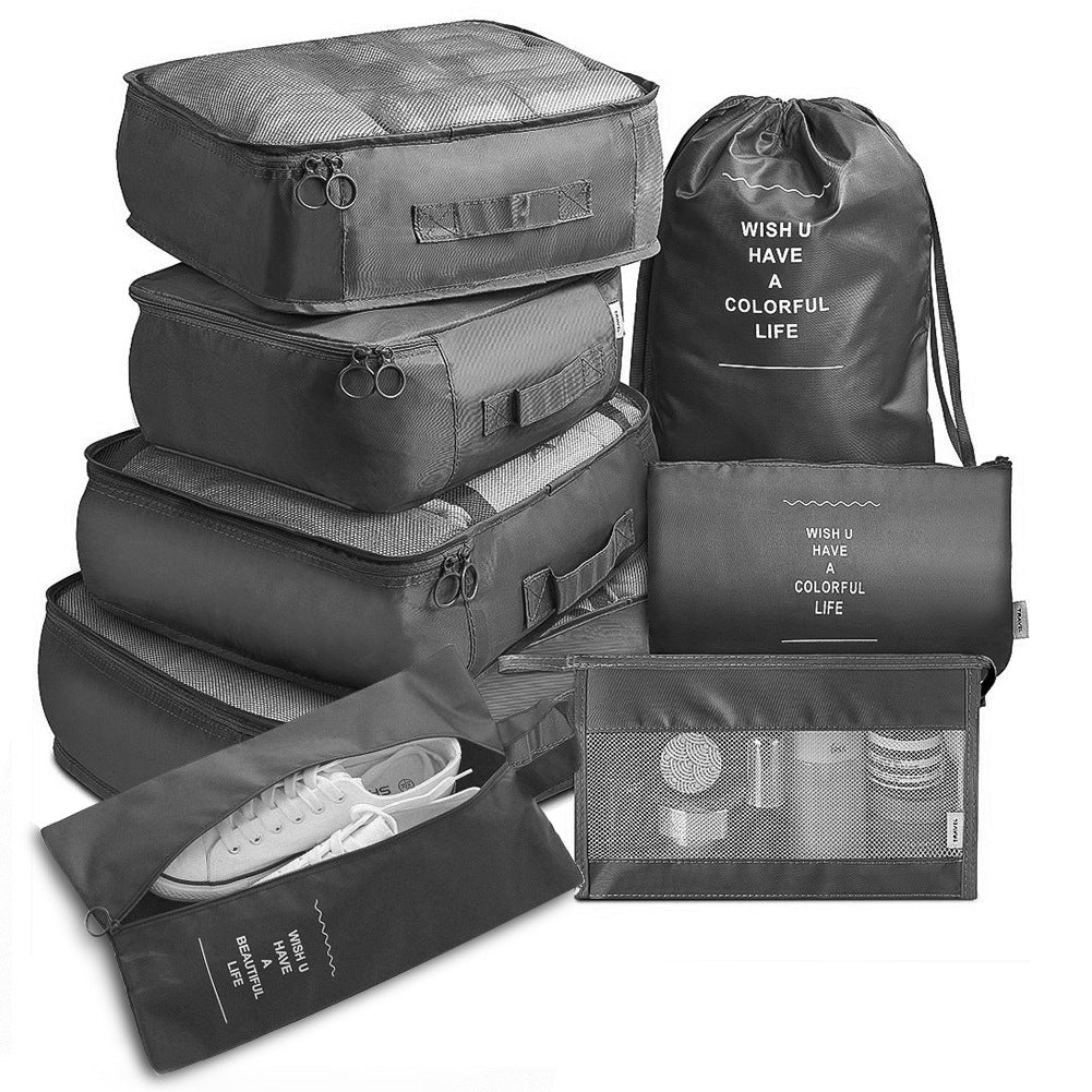 8-Piece Packing Cube Set - Travel Luggage Organizer - lifestyle photo