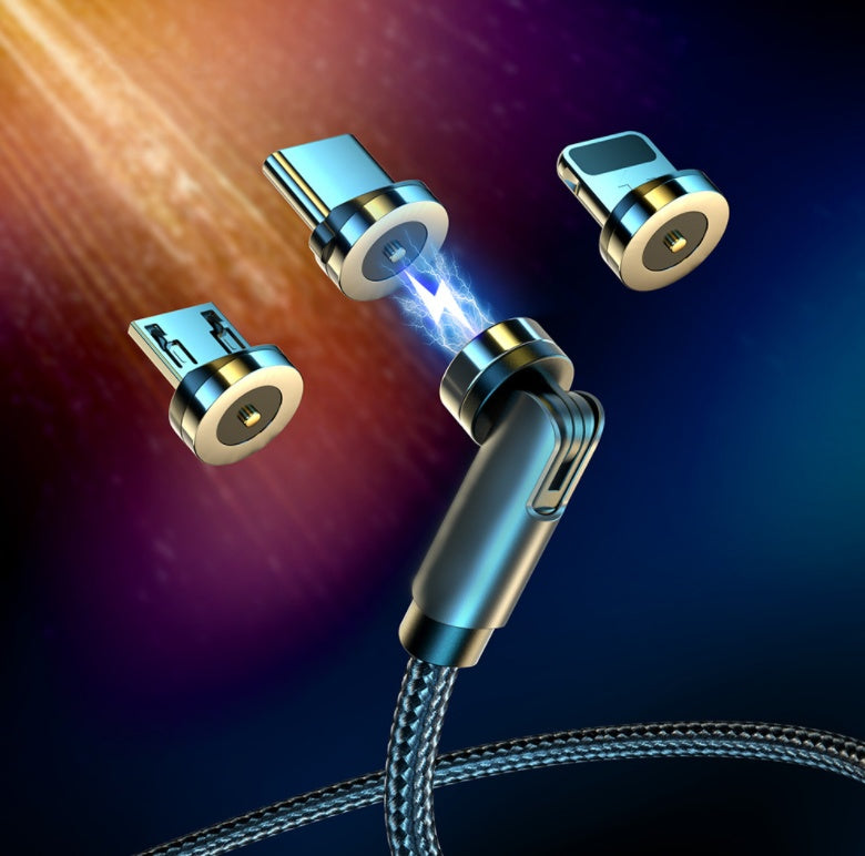 360° Rotating Magnetic USB-C Charging Cable - Fast Charge - feature close-up