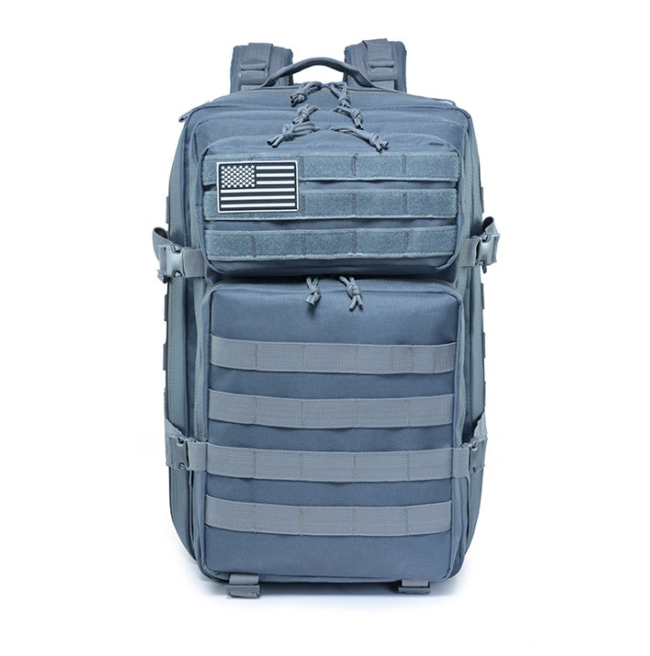 Tactical Camo Travel Backpack - Rugged Outdoor & Sports Bag - feature close-up