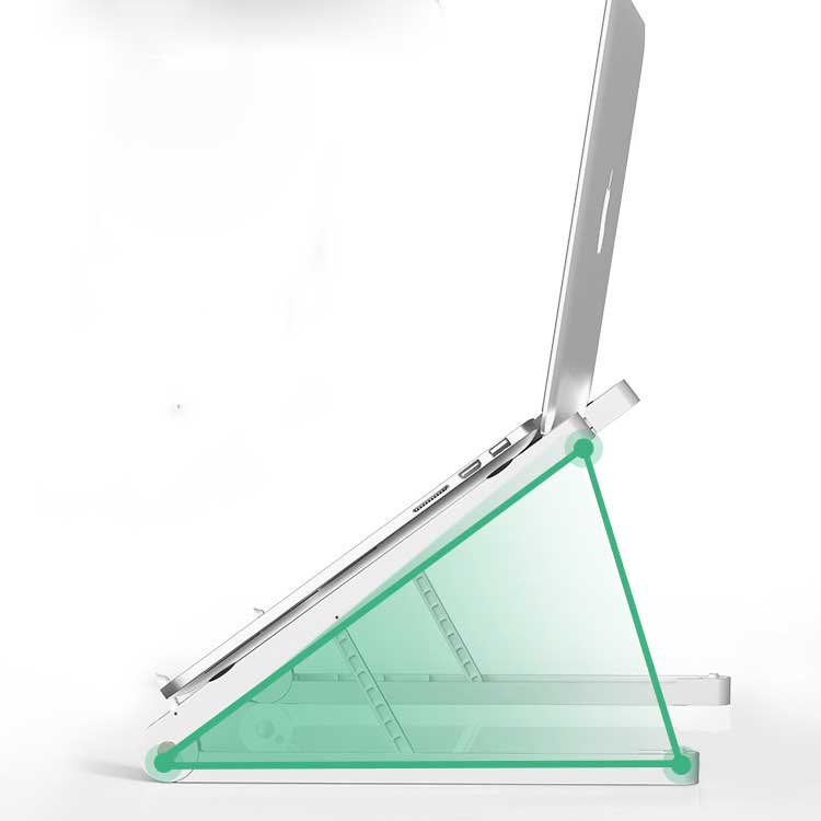 Compact Folding Laptop Stand - Budget-Friendly Desk Riser - close-up detail