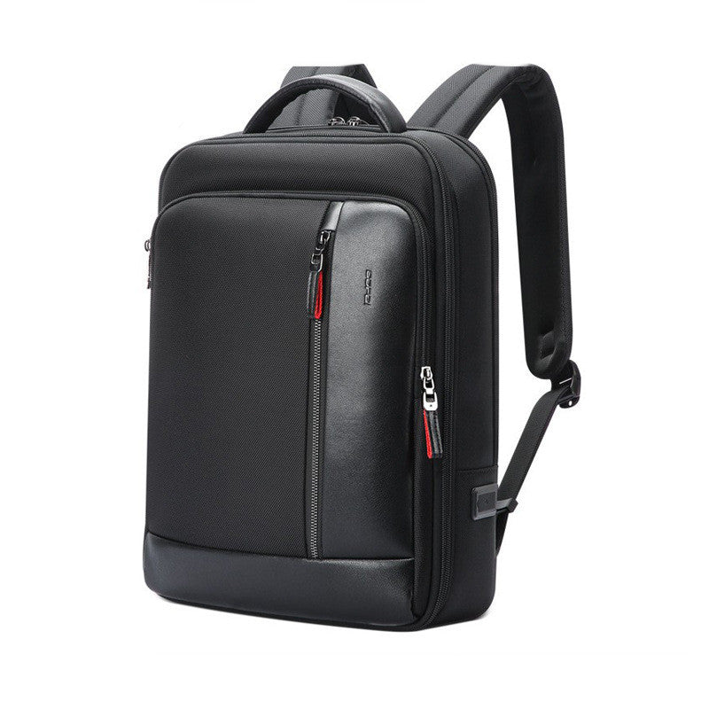 Multi-Function Anti-Theft Backpack - USB Charging Port - in use