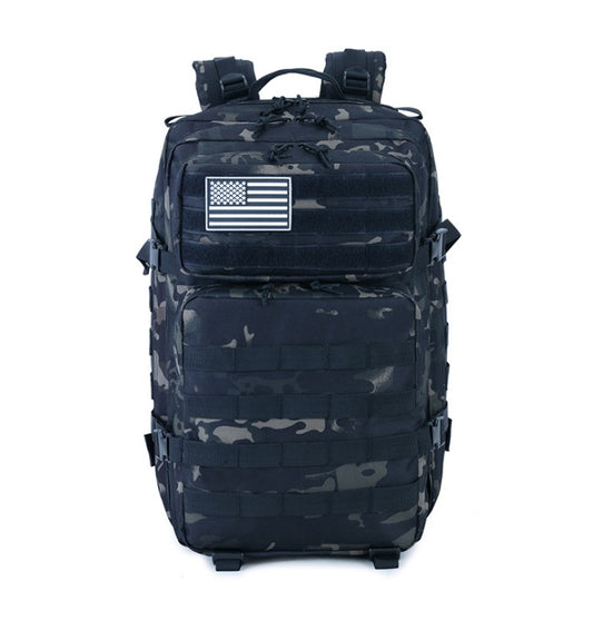 Tactical Camo Travel Backpack - Rugged Outdoor & Sports Bag - lifestyle photo