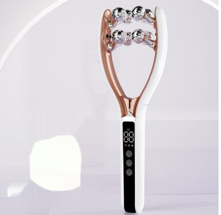 EMS Facial Roller Massager - Microcurrent Skin Toning Tool - side view