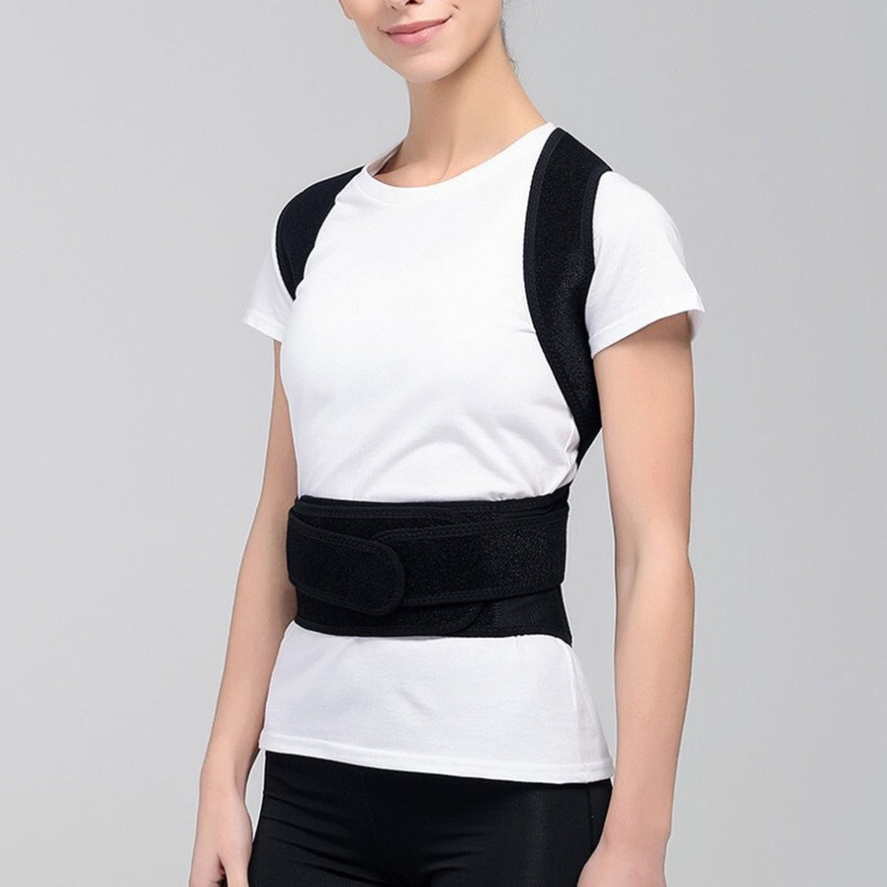 Adjustable Posture Corrector Back Brace - Scoliosis & Slouch Support - size chart