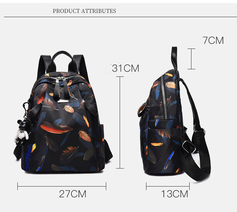 Casual Anti-Theft Backpack - Everyday Print Design - lifestyle photo