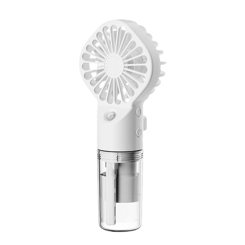 Handheld Mist Spray Fan - 4-Speed USB Cooling Fan - side view