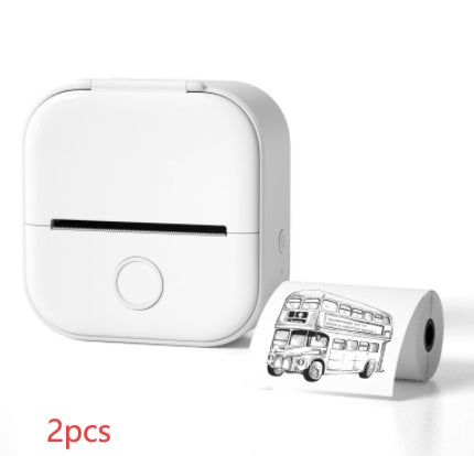Mini Bluetooth Label & Photo Printer - Portable Thermal - size chart