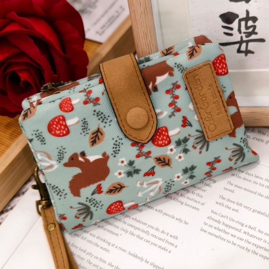 Tri-Fold Multi-Card Wallet - Printed Design - back view