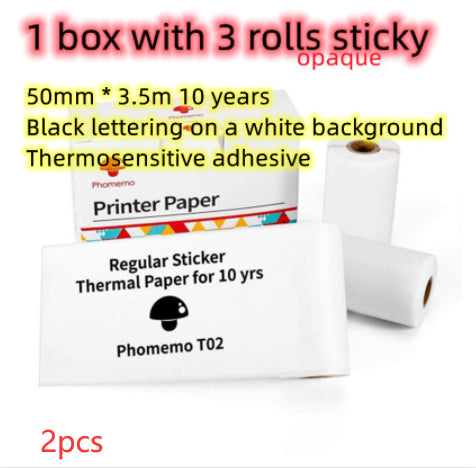 Mini Bluetooth Label & Photo Printer - Portable Thermal - in use