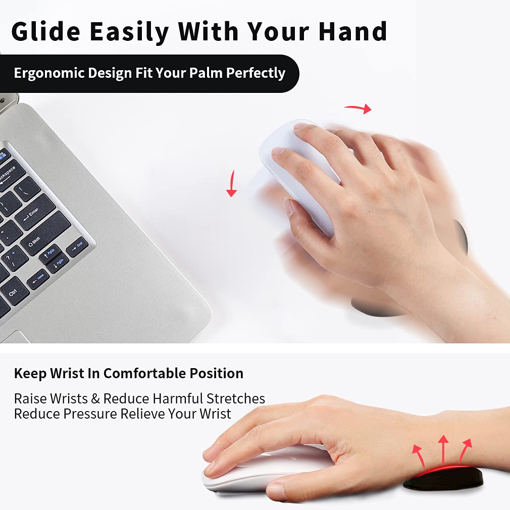 Ergonomic Gel Mouse Pad with Wrist Rest - Non-Slip Support - feature close-up