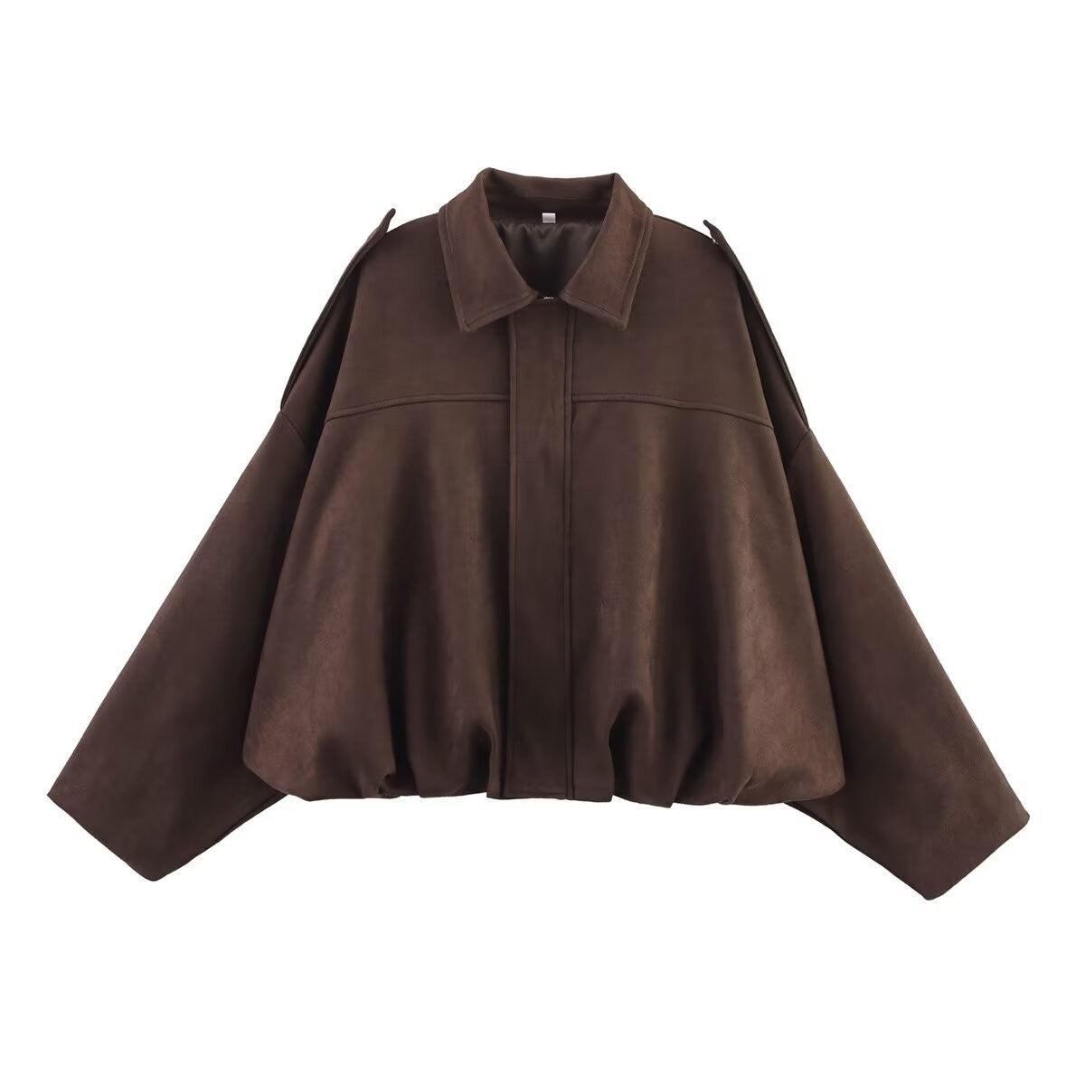 Men's Faux Suede Pilot Jacket - Casual Zip-Up Coat - lifestyle photo
