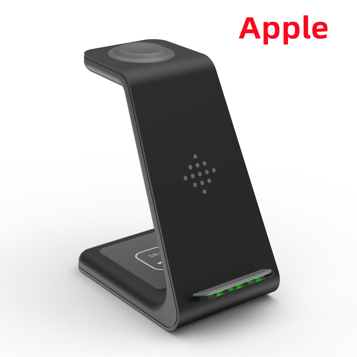 3-in-1 Wireless Charging Station - Phone, Watch & Earbuds Dock - side view