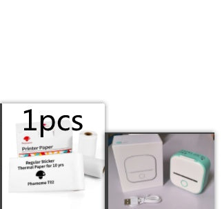 Mini Bluetooth Label & Photo Printer - Portable Thermal - front view