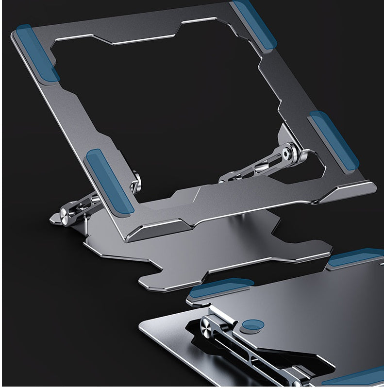 Adjustable Aluminum Laptop Stand - Ergonomic Riser, Multi-Angle - close-up detail