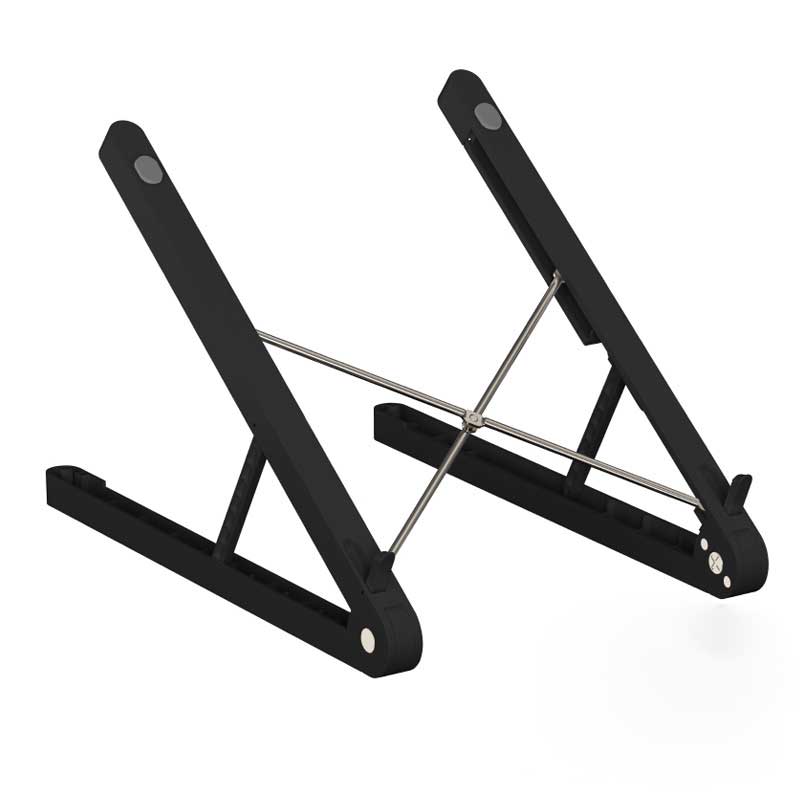Compact Folding Laptop Stand - Budget-Friendly Desk Riser - in use