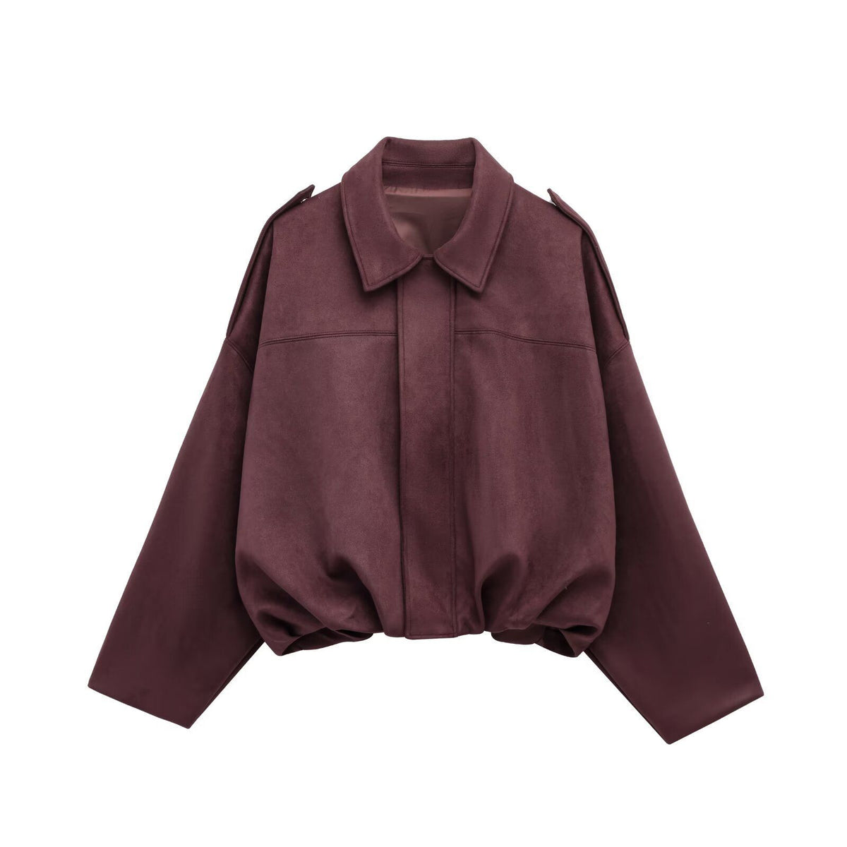 Men's Faux Suede Pilot Jacket - Casual Zip-Up Coat - size chart
