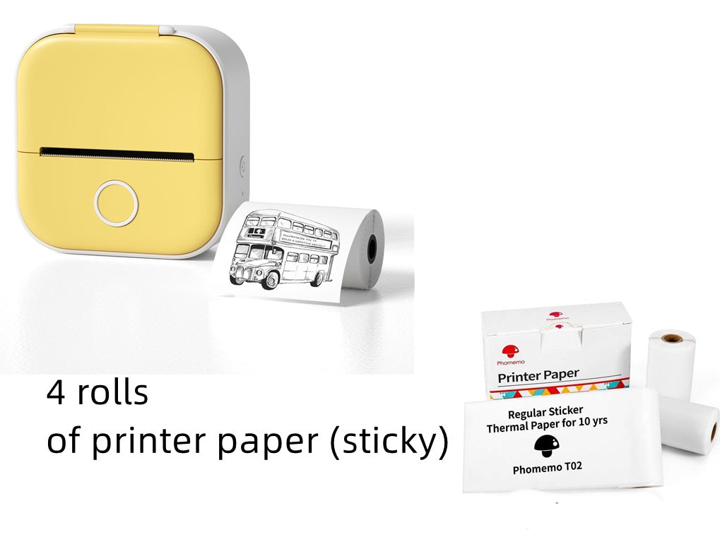 Mini Bluetooth Label & Photo Printer - Portable Thermal - packaging