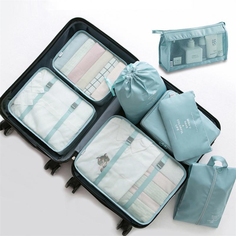 8-Piece Packing Cube Set - Travel Luggage Organizer - close-up detail