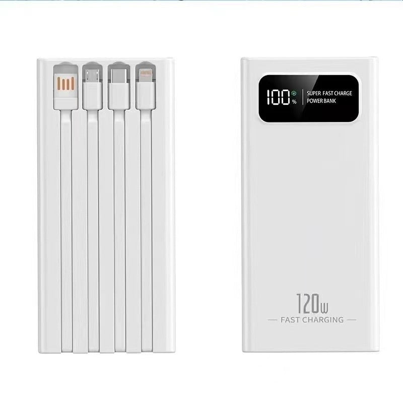 120W Power Bank 20000mAh - Four-Port Fast Charging - side view