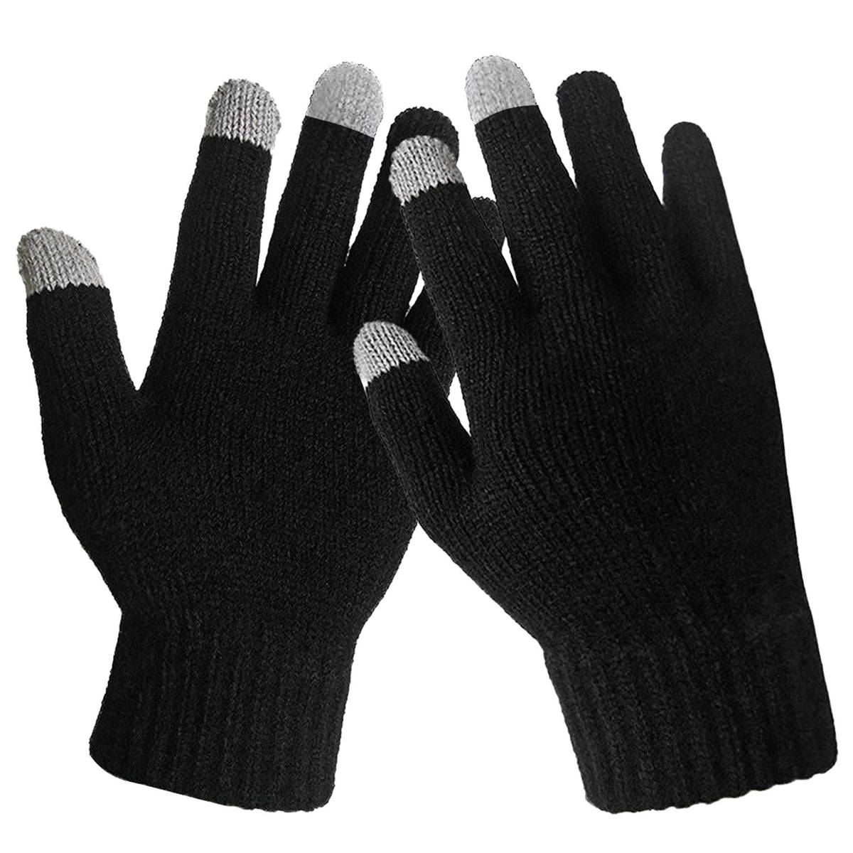 Touch Screen Winter Gloves - Full Finger Knitted - packaging