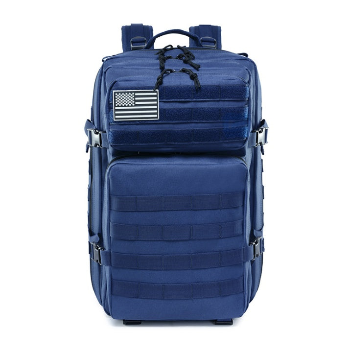 Tactical Camo Travel Backpack - Rugged Outdoor & Sports Bag - back view