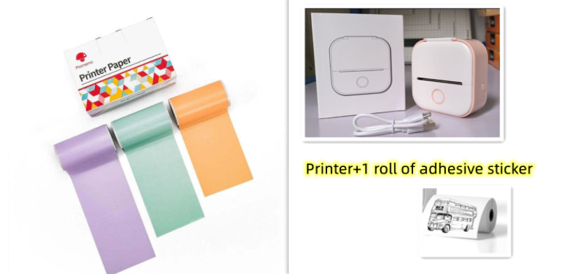 Mini Bluetooth Label & Photo Printer - Portable Thermal - close-up detail