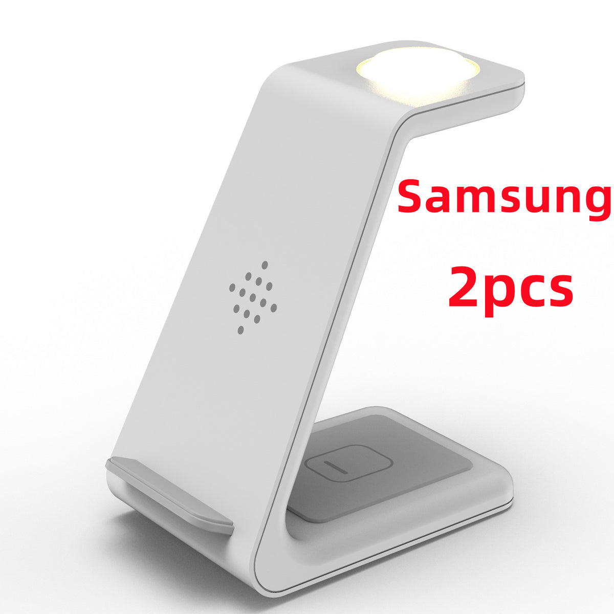 3-in-1 Wireless Charging Station - Phone, Watch & Earbuds Dock - front view