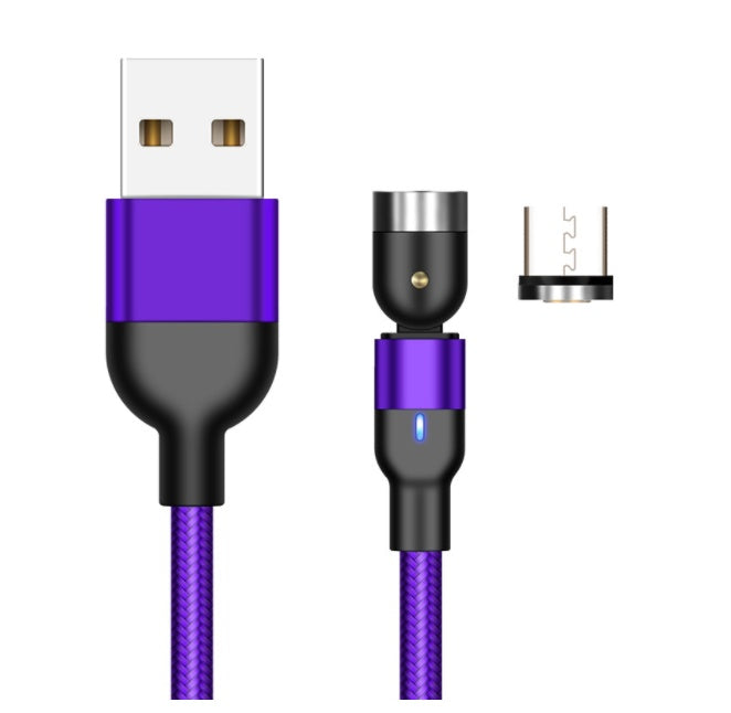 360° Rotating Magnetic USB-C Charging Cable - Fast Charge - front view