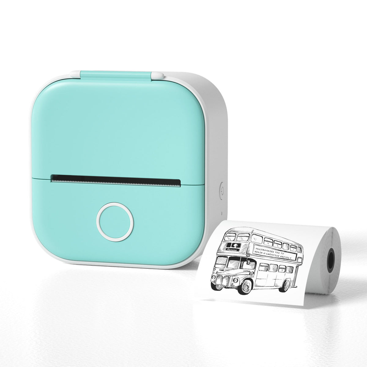 Mini Bluetooth Label & Photo Printer - Portable Thermal - in use