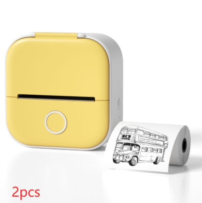 Mini Bluetooth Label & Photo Printer - Portable Thermal - size chart