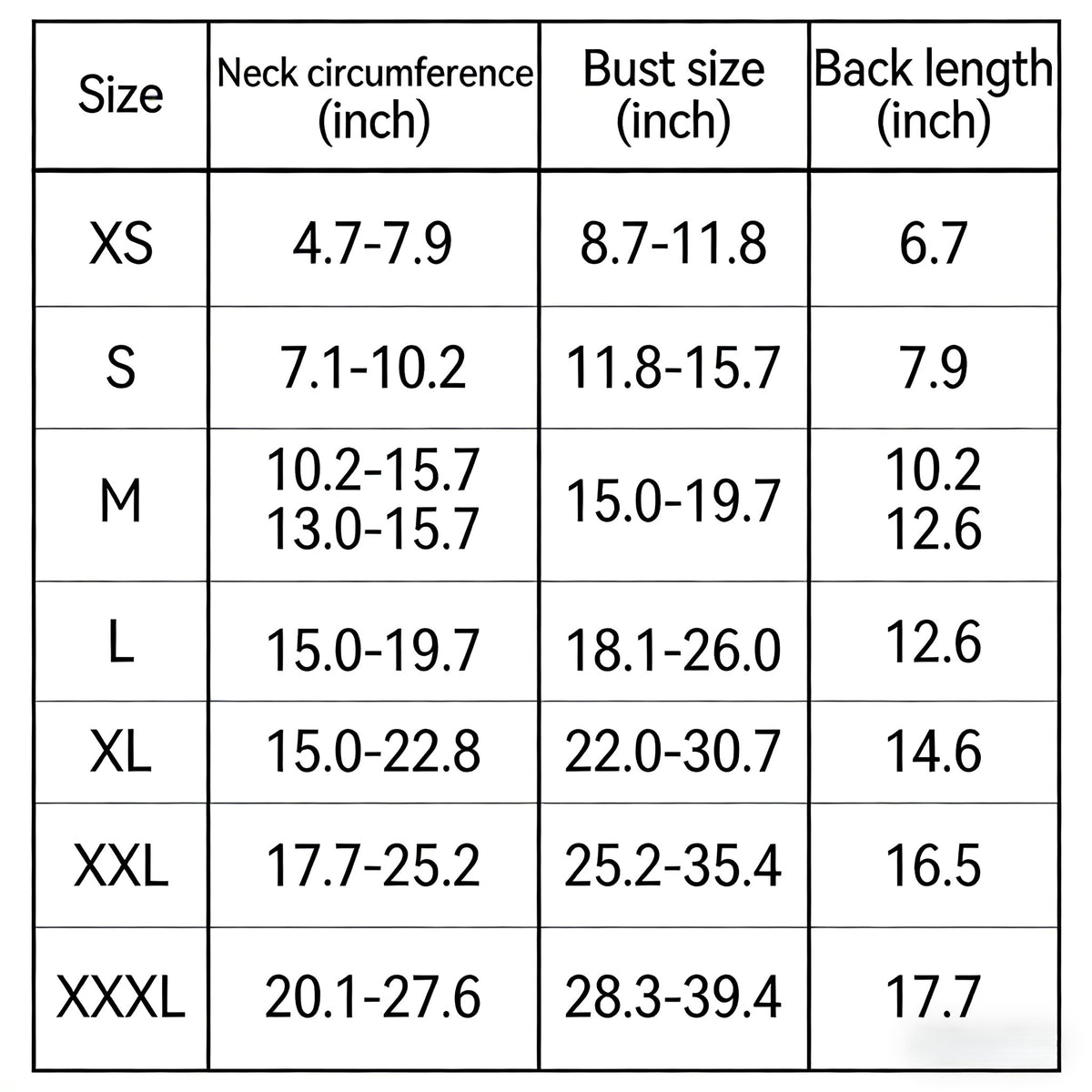Dog Anxiety Vest - Breathable Thunder Jacket for Storm & Stress - back view