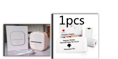 Mini Bluetooth Label & Photo Printer - Portable Thermal - side view
