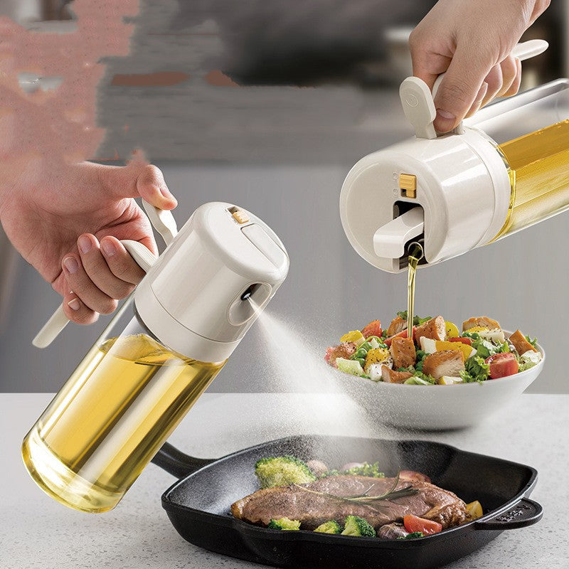 2-in-1 Oil Sprayer & Pourer Bottle - BBQ & Cooking Mister - lifestyle photo
