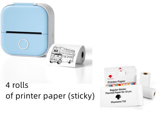 Mini Bluetooth Label & Photo Printer - Portable Thermal - packaging