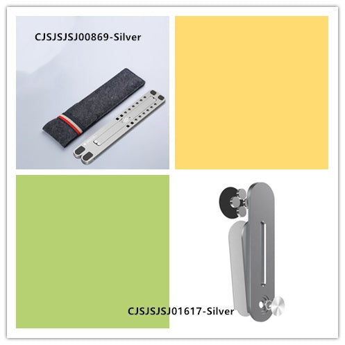 Portable Foldable Laptop Stand - Aluminum, Multi-Height - in use