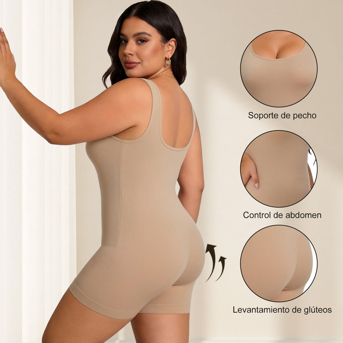 Women's Shaping Bodysuit - Waist Cincher Shapewear - in use
